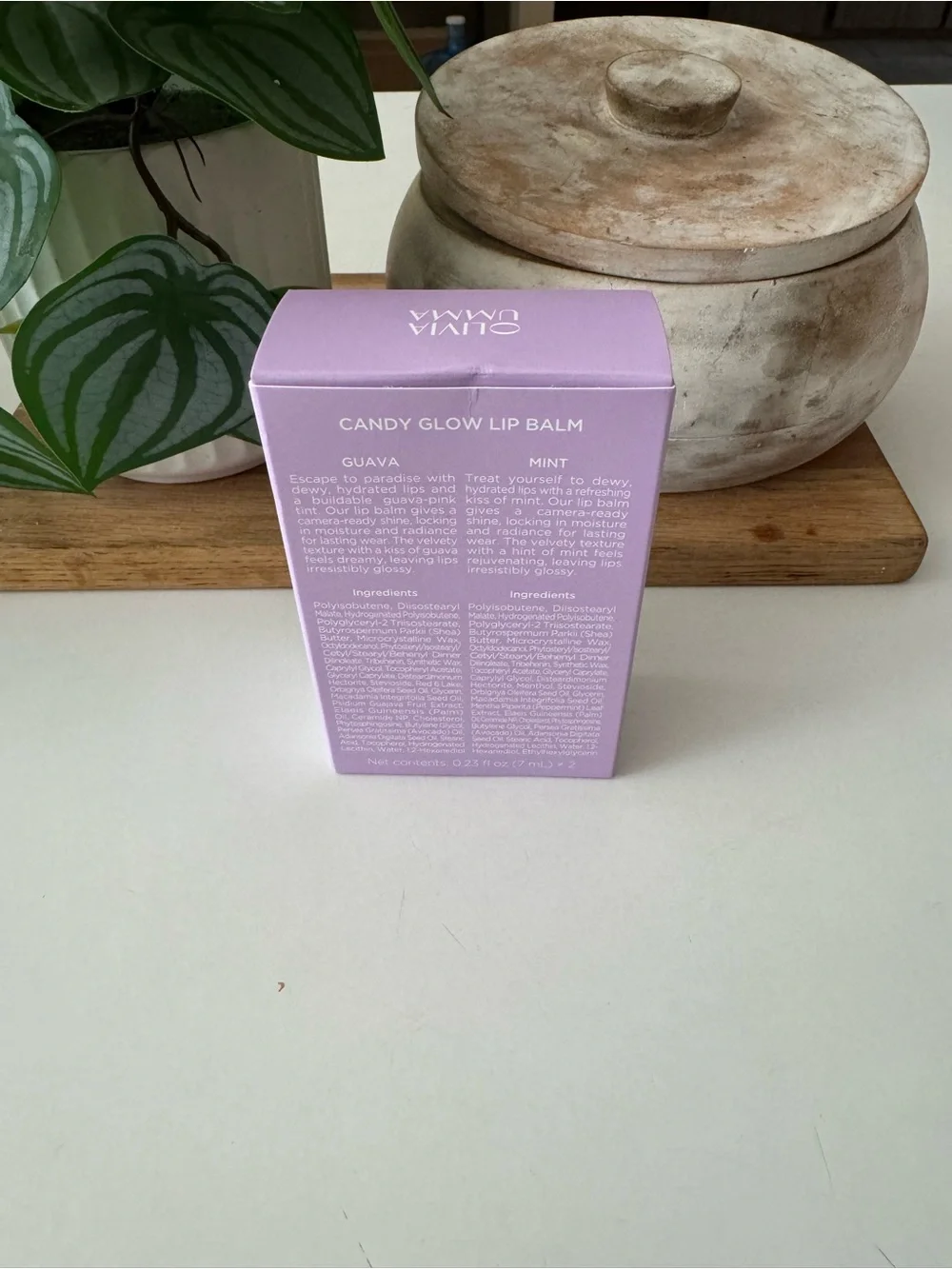 Olivia Umma - Candy Glow Lip Balm Duo (Guava and Mint)